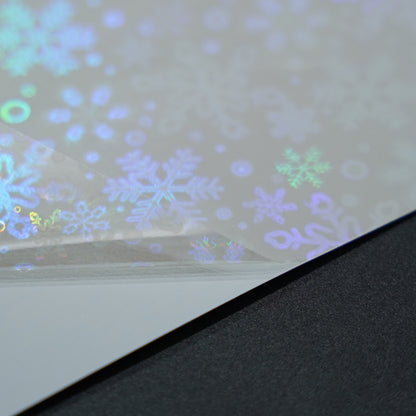 COLD LAMINATES CLEAR SNOWFLAKE A4 (10/PACK)