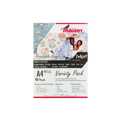Printable Vinyl Brights Variety Pack – A4 (10 Pack)
