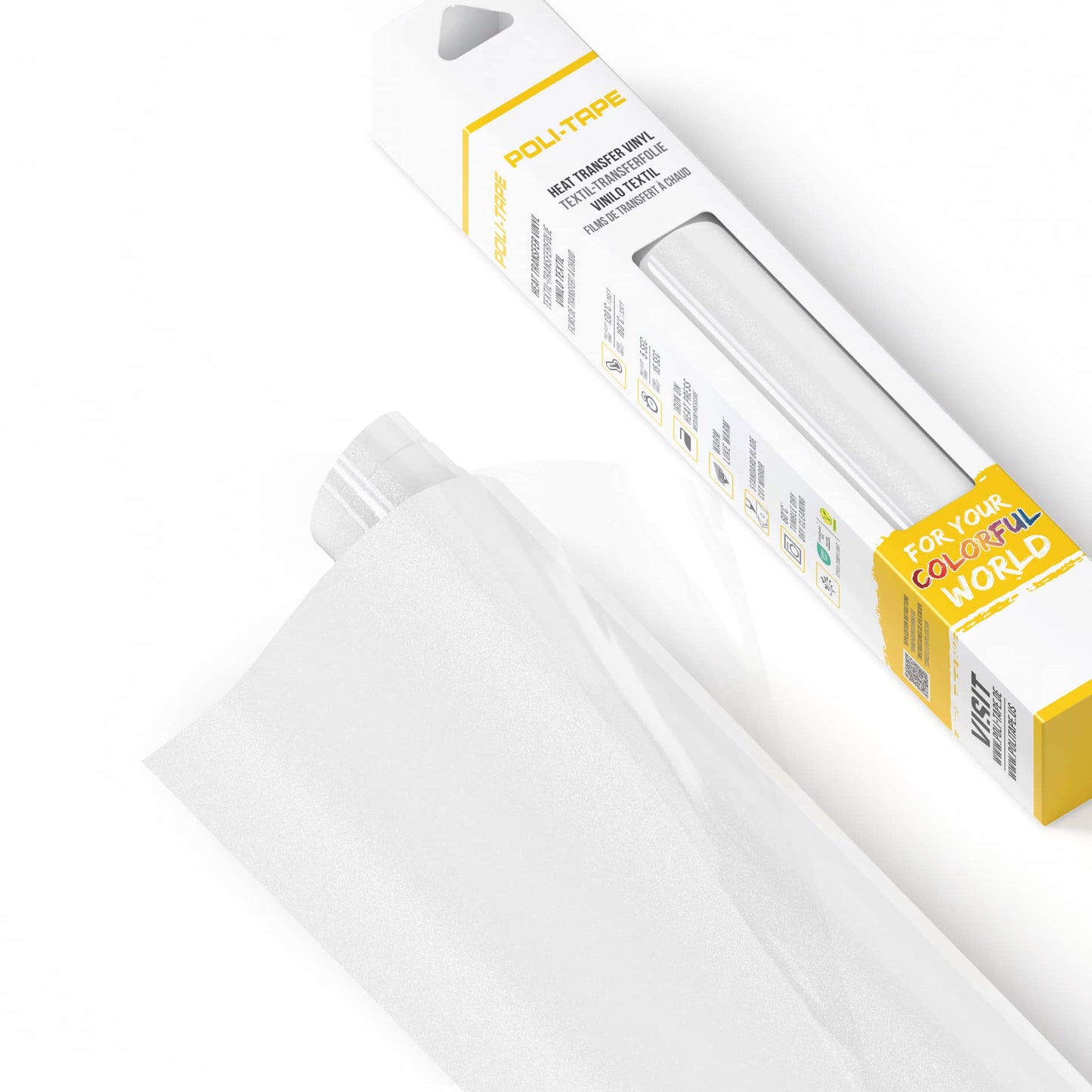 POLI-FLEX PEARL GLITTER 684 PURE WHITE - CRAFT BOX 305 X 610