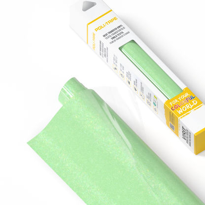 POLI-FLEX PEARL GLITTER 447 NEON GREEN- CRAFT BOX 305 X 610