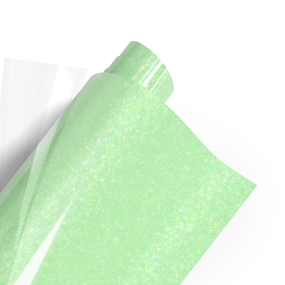 POLI-FLEX PEARL GLITTER 447 NEON GREEN- CRAFT BOX 305 X 610