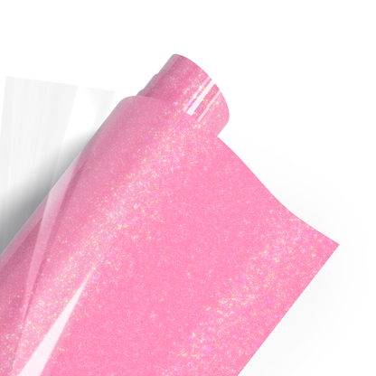 POLI-FLEX PEARL GLITTER 448 NEON PINK- CRAFT BOX 305 X 610