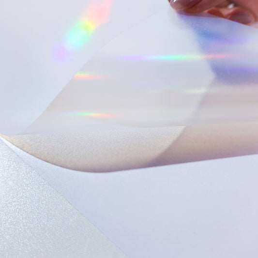 COLD LAMINATES CLEAR FLAT RAINBOW A4 (10/PACK)