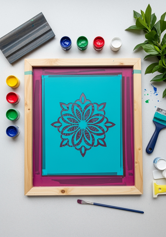 STENCIL 261 230 MIC TURQUOISE CRAFT BOX 305 X 1830